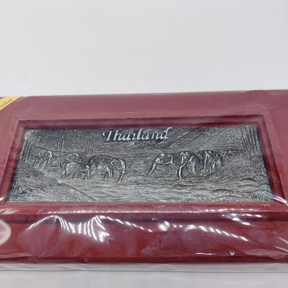 Hand Crafted Thailand Rose Wood Boxed Elephant Chopsticks Set Service For 6 - Picture 13 of 13